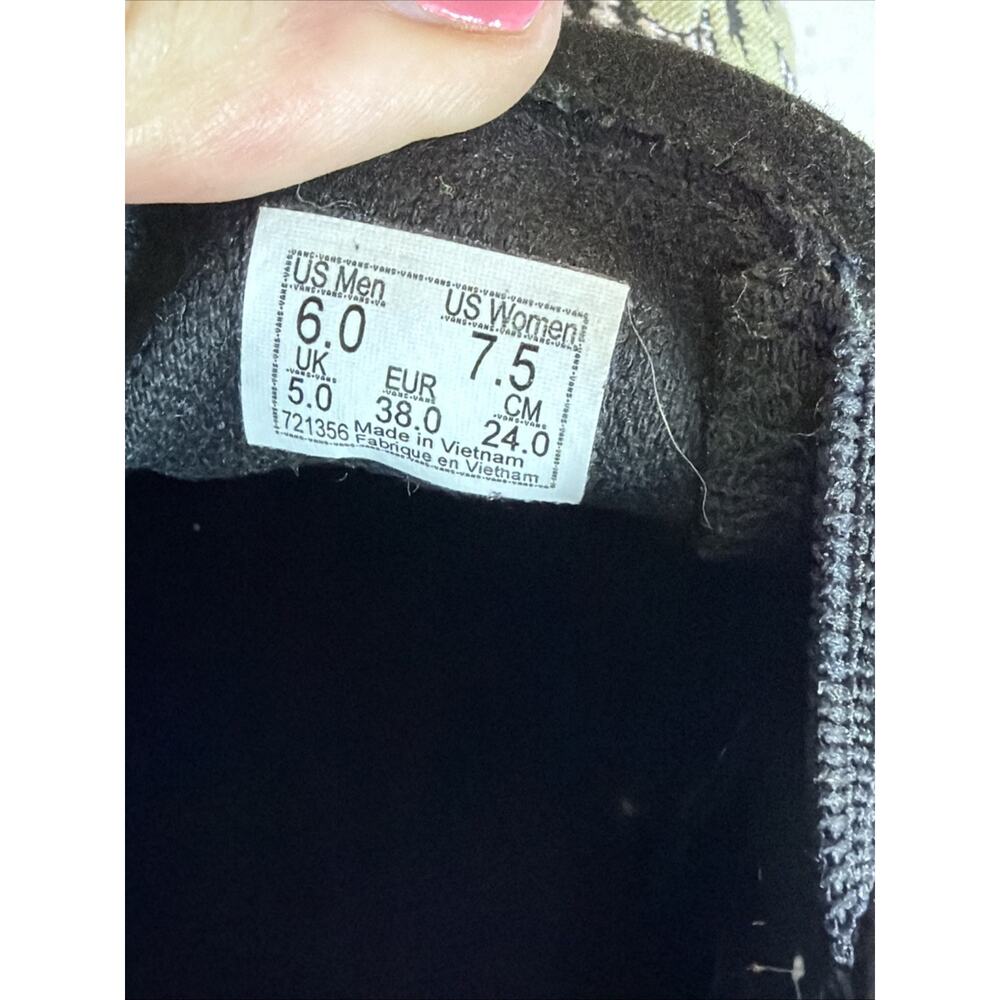 Vans platform Classic Slip On Stackform Tapestry Floral Shoes Women’s 7.5 plaid - Picture 5 of 8